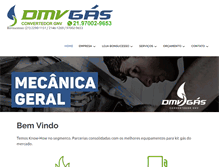 Tablet Screenshot of dmvgas.com.br